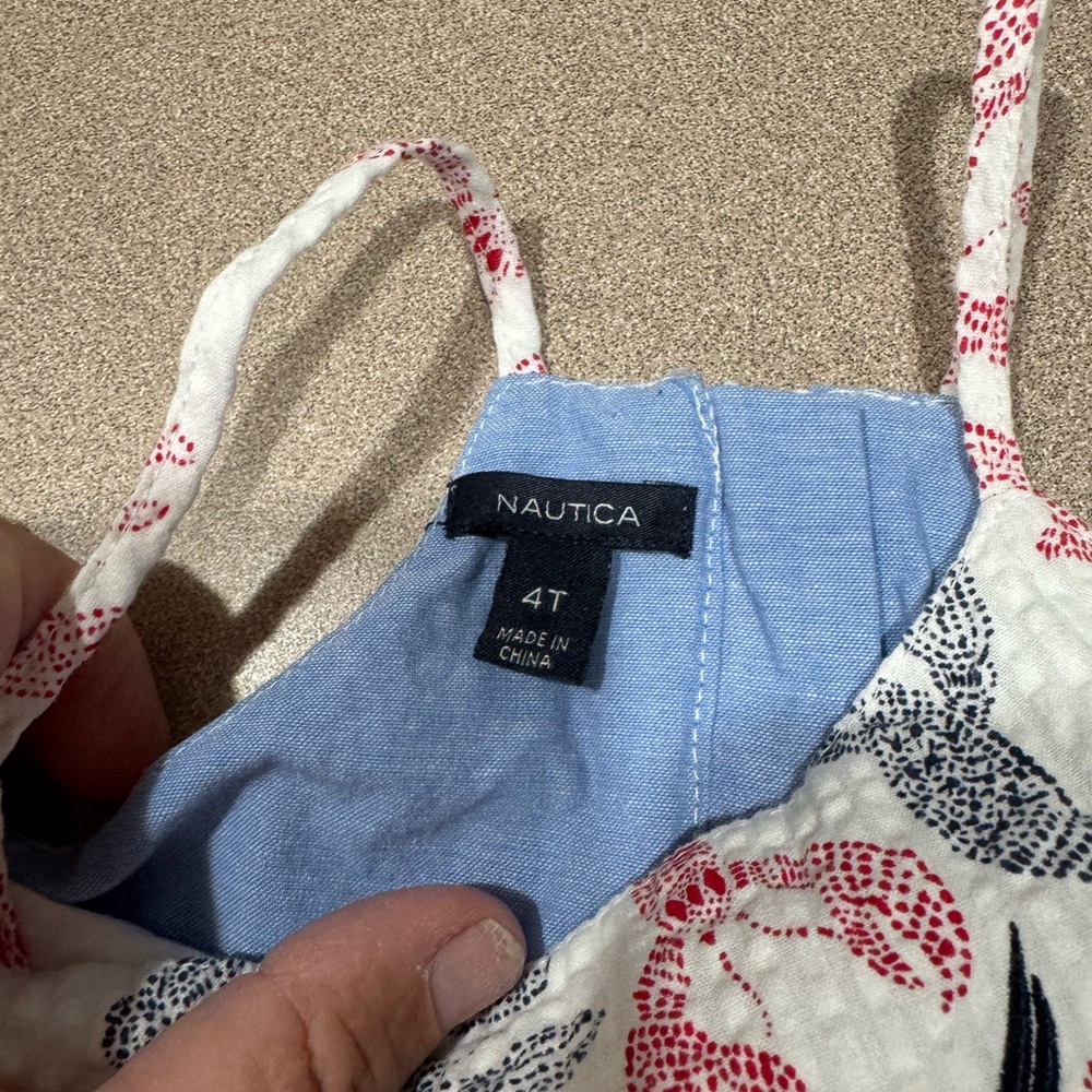 nautica girls size 4T Lobster Dress - Picture 3 of 5